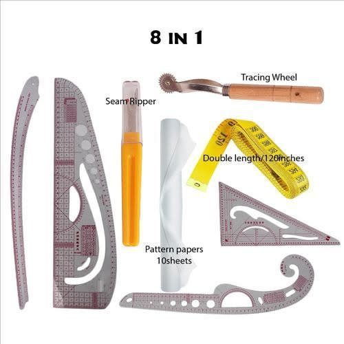Set Of French Curve Rulers/ Drafting Tools