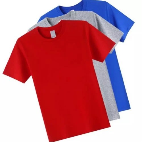 Plain Round Neck T-Shirts For Men -Set Of 3