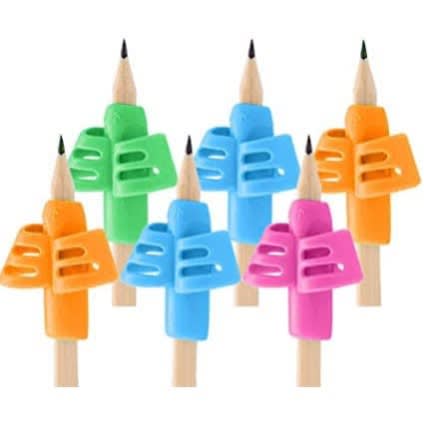 6pcs Silicone Kids Handwriting Aid Pencil Grip