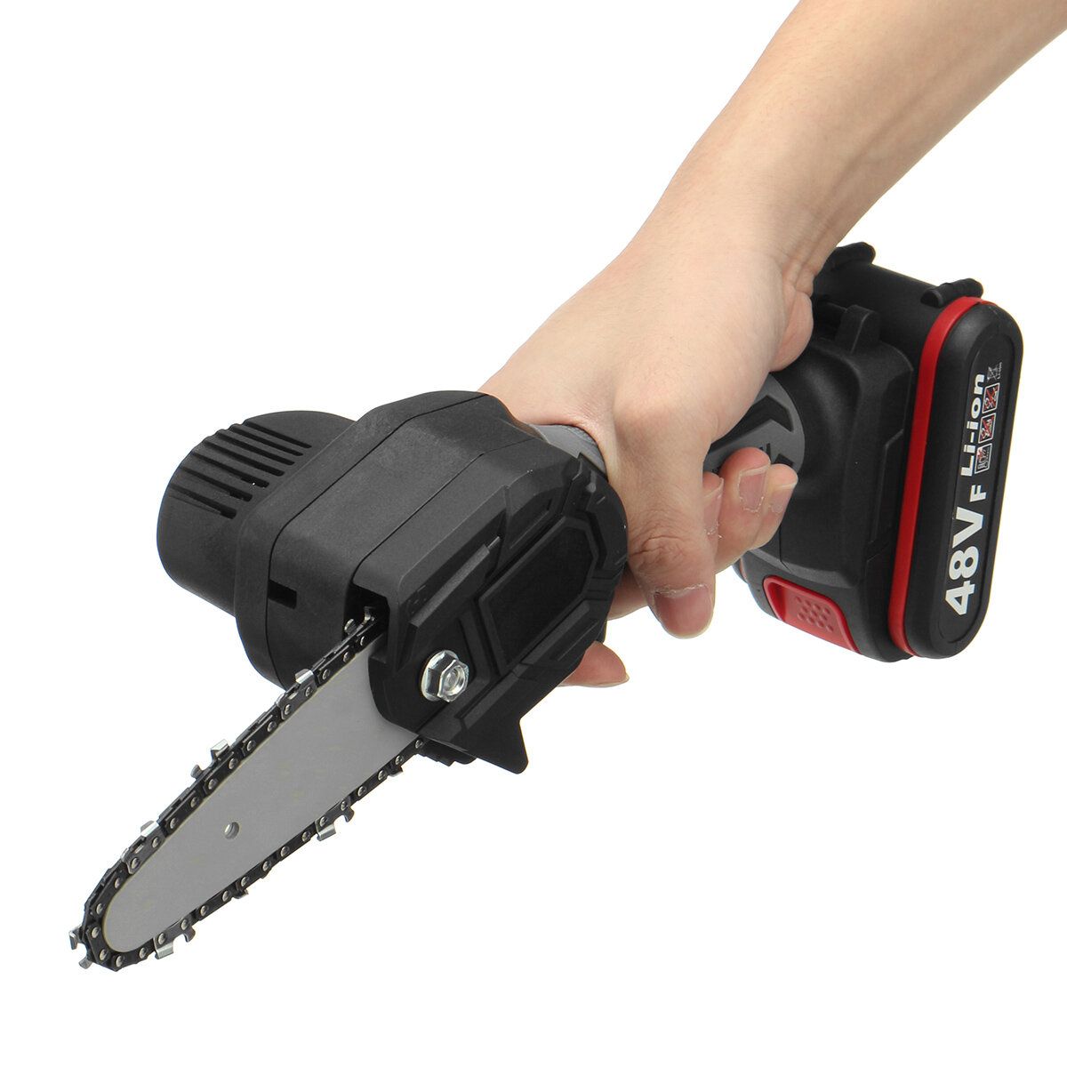 21V 4Inch Rechargeable Electric Chain Saw Cordless Portable
