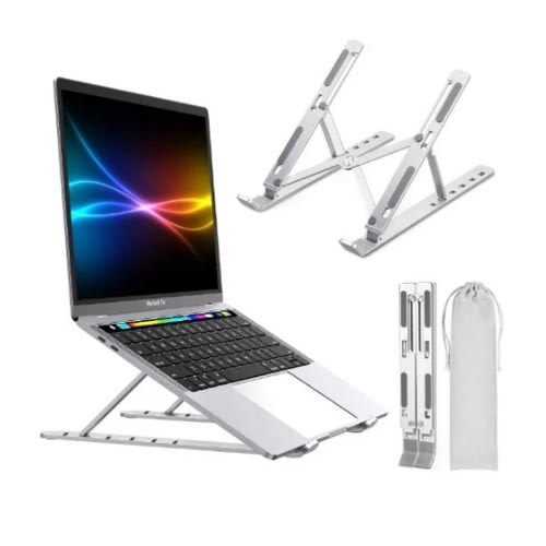 6 Steps Aluminum Adjustable Computer Laptop Stand
