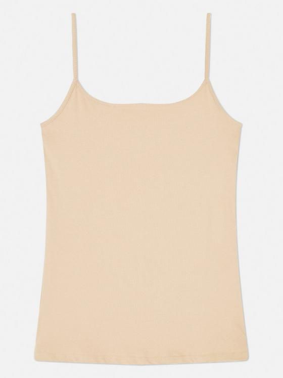 Adjustable Strap Stretch Camisole- Peach
