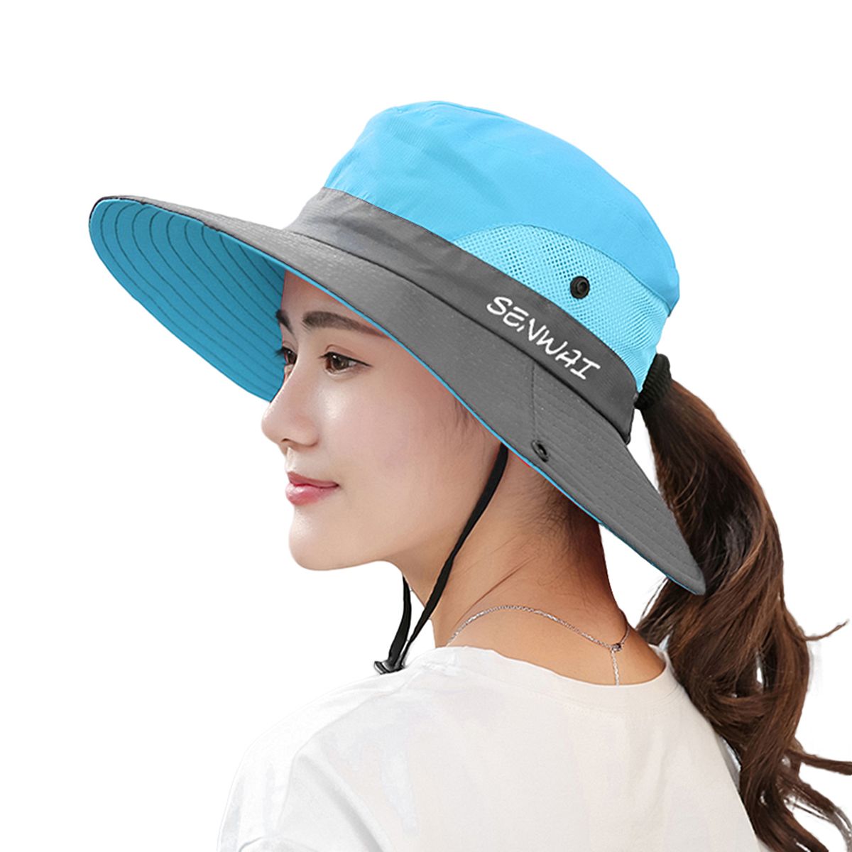 Sun Hat Wide Brim Hat Women UV Summer Cap For Beach Travel