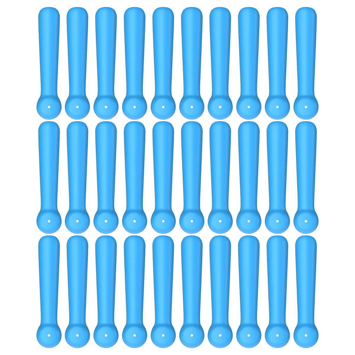 30Pcs Flexible Fishing Float Rest Round Head Strong