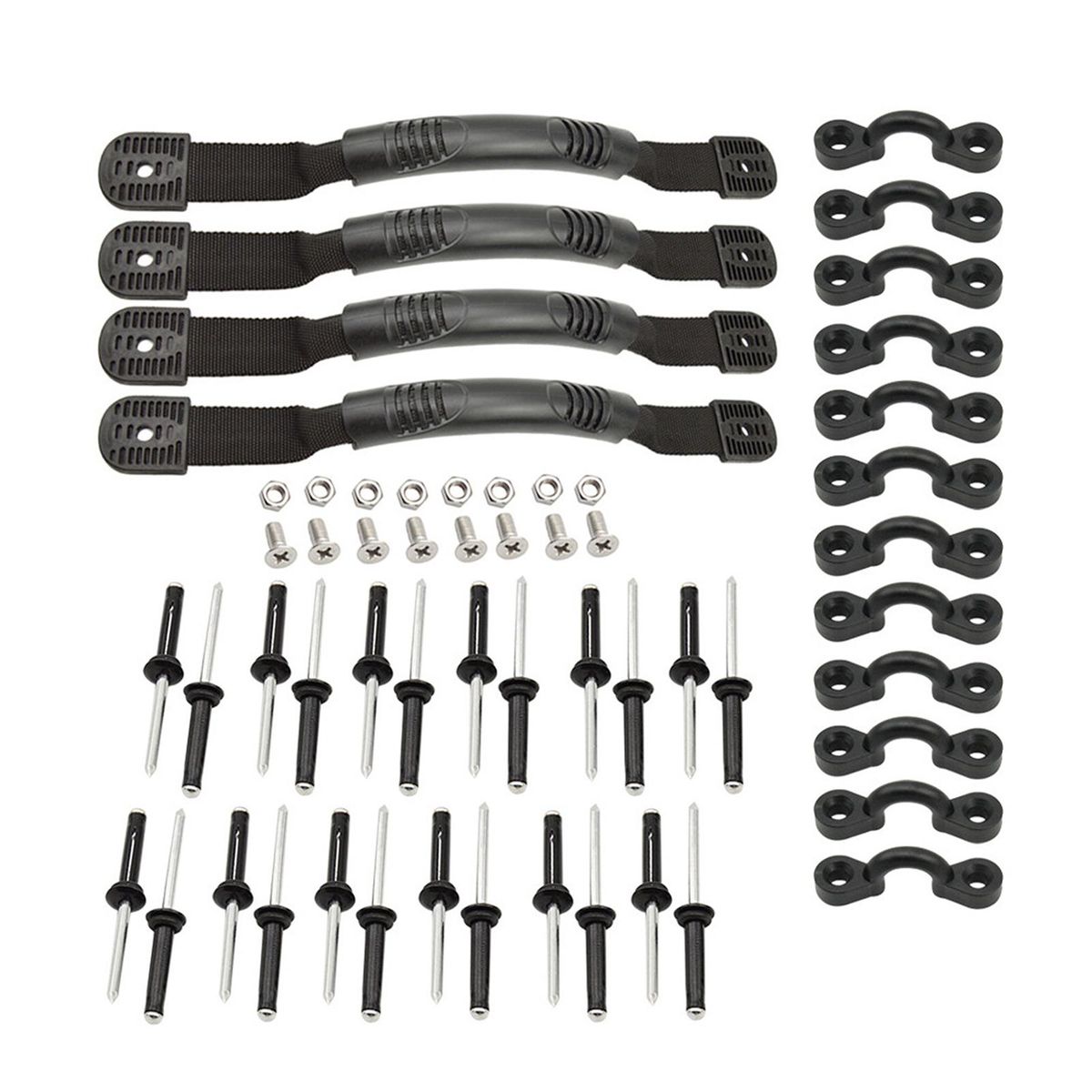 Kayak Carry Handles Pad Eye Rivets Set Kayak Boat Canoe Accessory