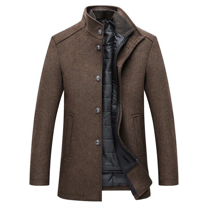Mountainskin Winter Men Wool Jacket Slim Fit Thick Warm Coat  With Adjustable Vest Male Woolen Jackets Mens Brand Clothing SA857