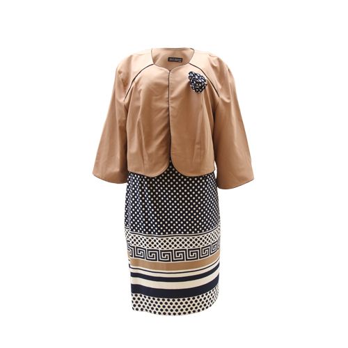 Ladies One Piece Dress Jacket- Brown