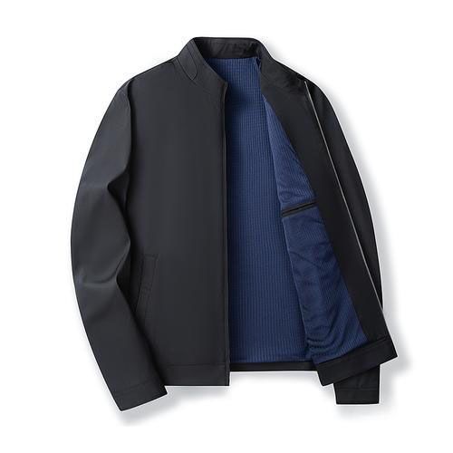 Mens Lightweight Coats Blazer Jackets Outerwear -Black