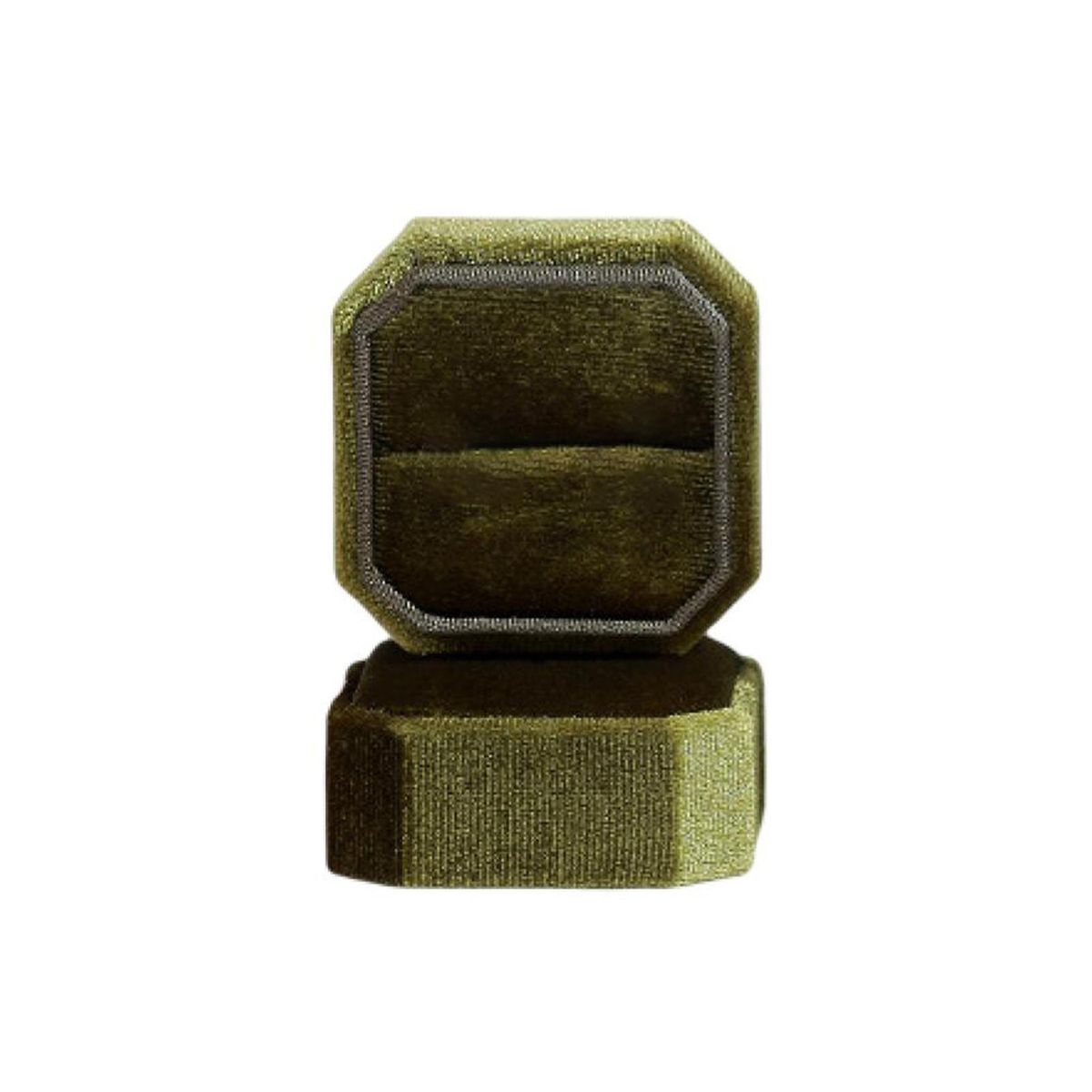 Ring Container Holiday Wedding Ring Box Grass  Green