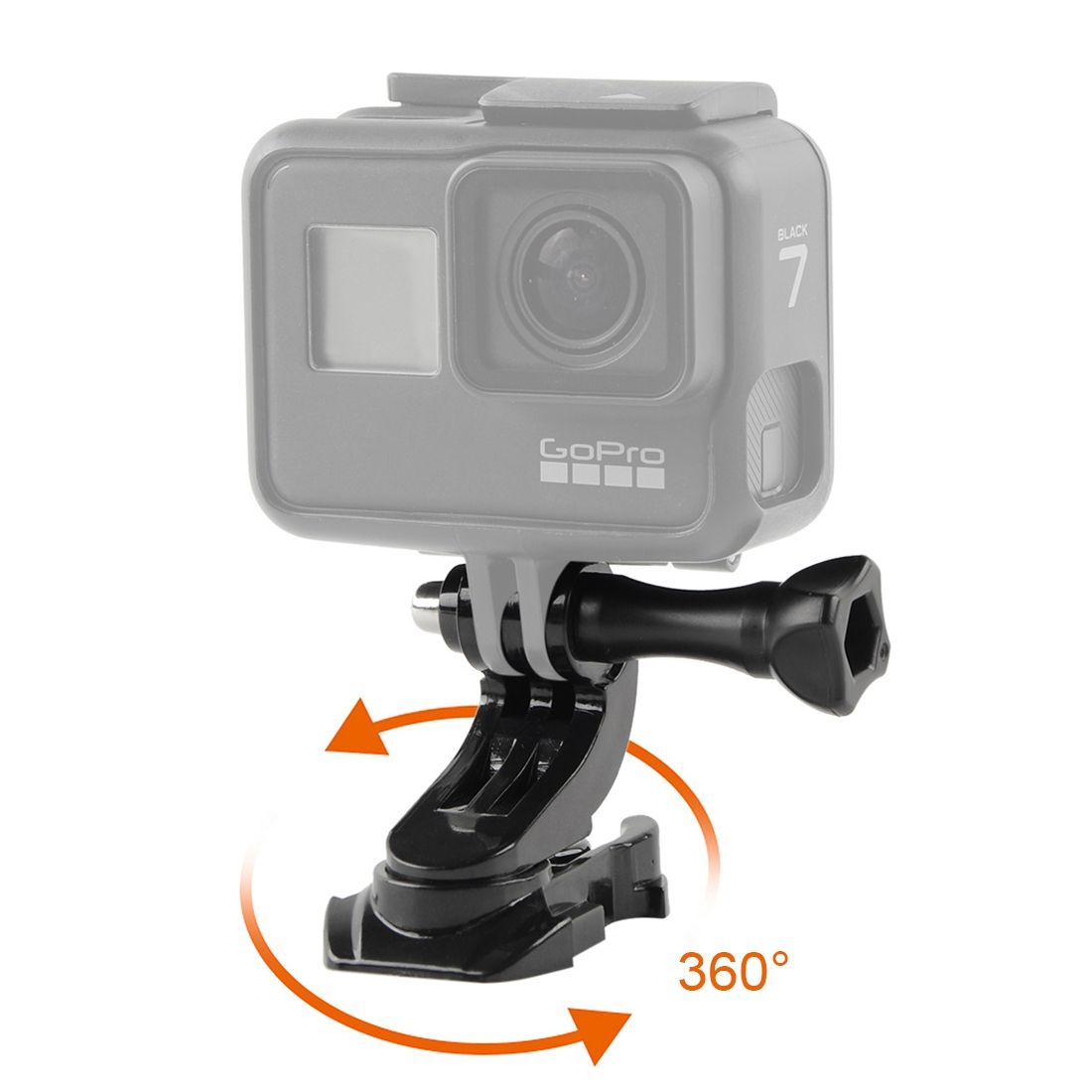 GP451 360-degree Rotating J-type Base For GoPro/ Xiaoyi /SJ/ Mijia & Other Sport Cameras