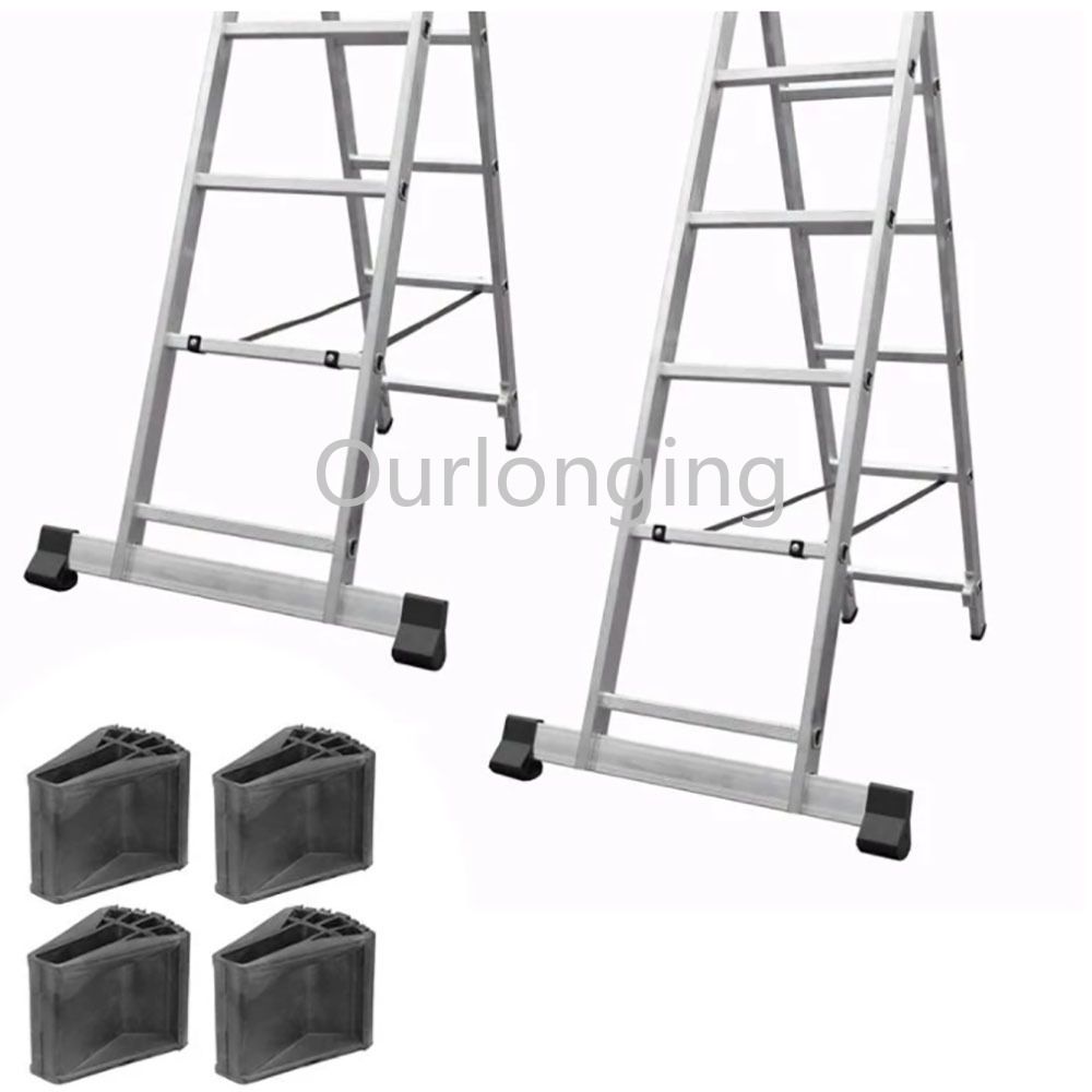 8PCS Folding Ladder Feet Covers Versatile Ladder Leg Covers Non-Slip Ladder Pads Folding Ladder Non-Slip Foot Mat-2PCS