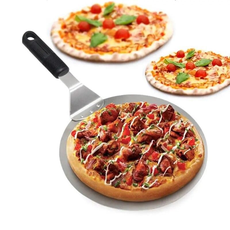Pizza Stone Baking Pastry Tools Stainless Steel Anti-scalding Pizzas Spatula plastic Handle Cake Shovel Kitchen Accessories