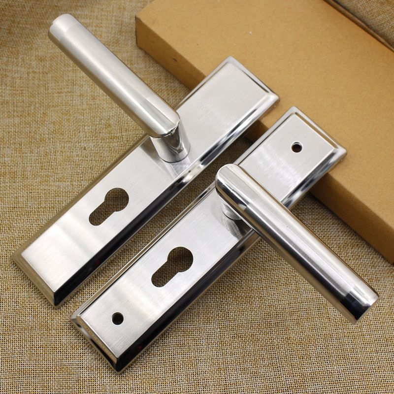 -Stainless Steel Wood Door Lock Fix Hole Size155 Mm Bedroom Indoor Door Lock Set