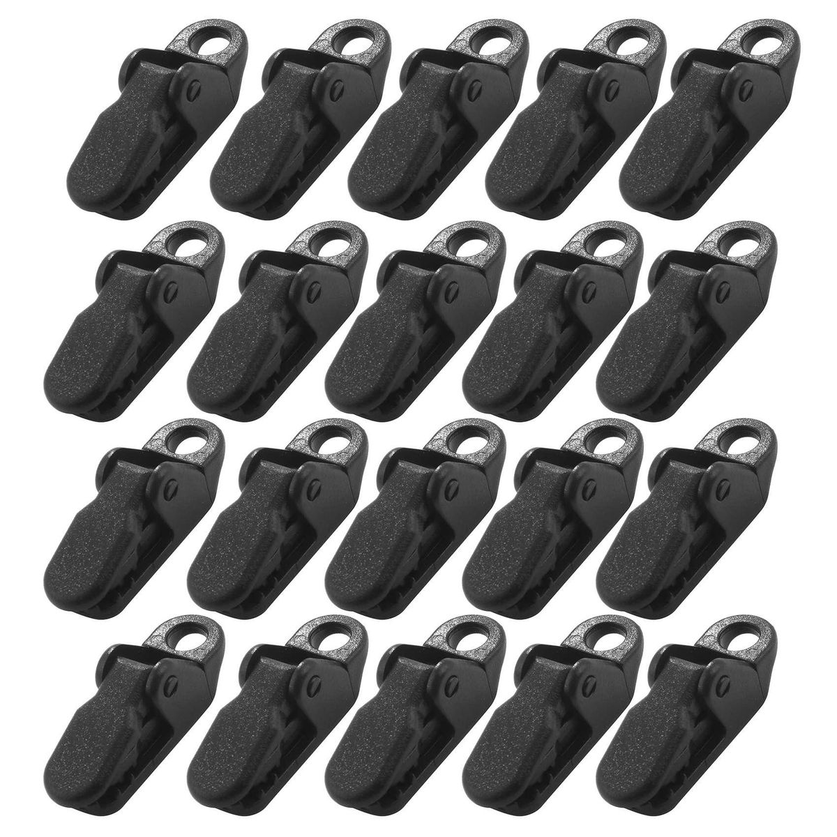 20Pcs Tent Awning Canopy Clamp Tarp Clip Snap Canvas Anchor
