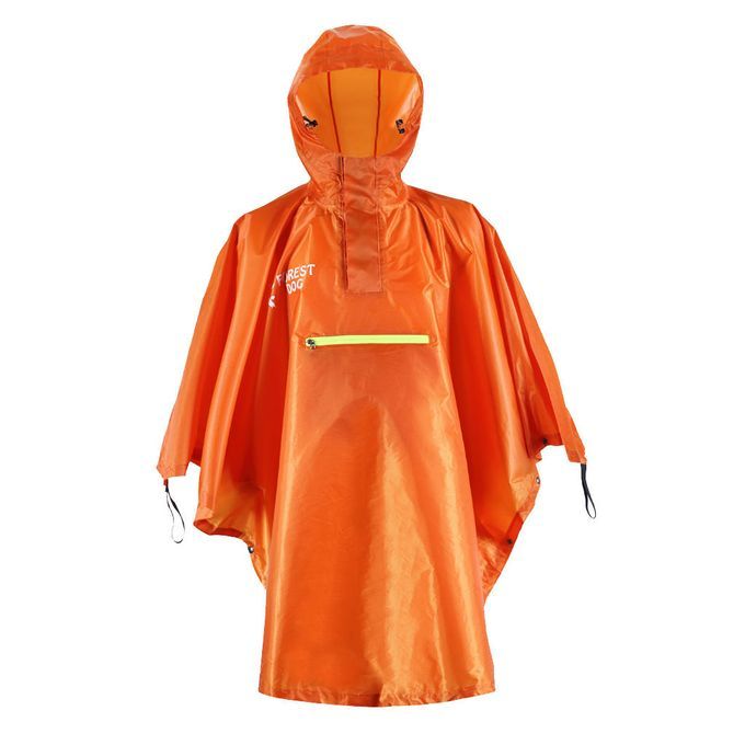 Emergency Cycle Poncho Waterproof Bicycle Outdoor Raincoat W/ Orange
