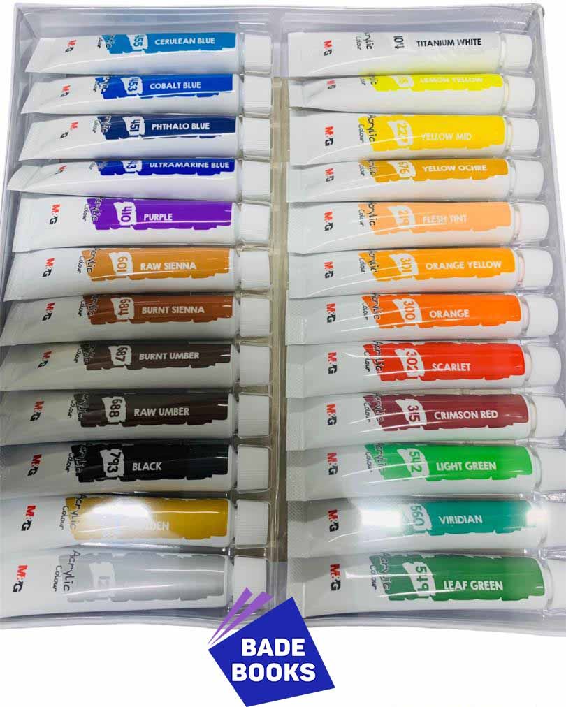 Acrylic Paint (24 Colours) High Quality