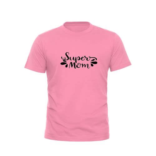 Super Mom T-shirt - Baby Pink