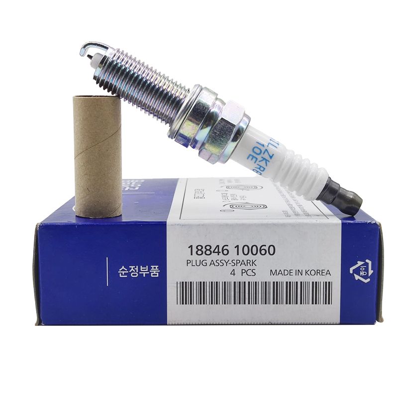 4pcs/lot 18846-10060 SILZKR6B10E Spark Plug For Hyundai I30 Accent Veloster Solaris Kia Rio Soul 1884610060 SILZKR6B-10E