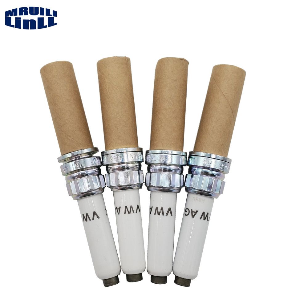 Spark Plug OEM 06M905606F For Audi RS4 A4 RS5 A5 S6 A6L A7 A8L Q7 Q8 Porsche 3.0T 4 Pieces