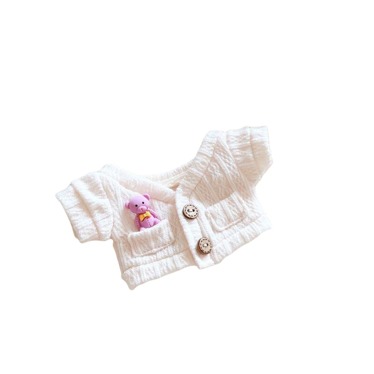 Doll Coat Jacket Coat 20cm Idol Doll Clothing White