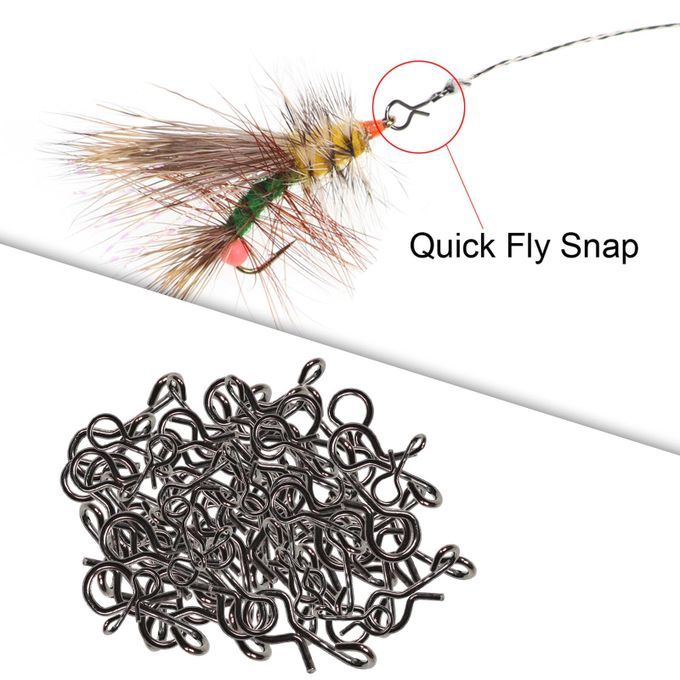 250x Quick Change Snap Fly  Connect Clips/Hook For Hook Steel