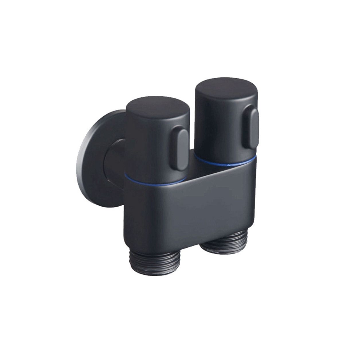 Wall-Mounted Faucet 1 in 2 Out Diverter Angle Valve Dual