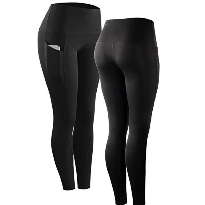 Stretch Slim Yoga Outdoor Sports Breathable Pocket Convenient Elastic Women's Underlay Fitness