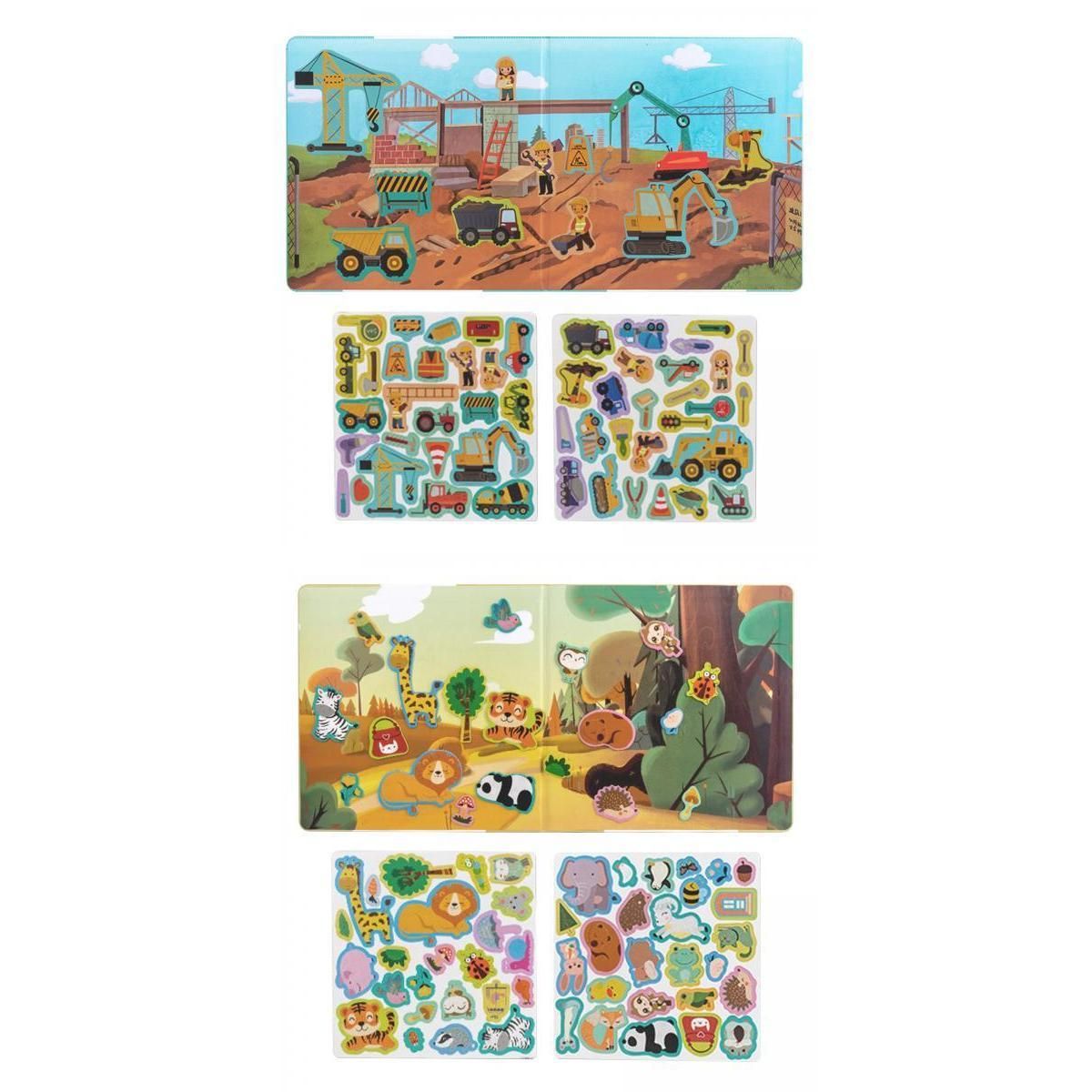 2 Set Cartoon Puzzle Toys Education Early Learning Scene