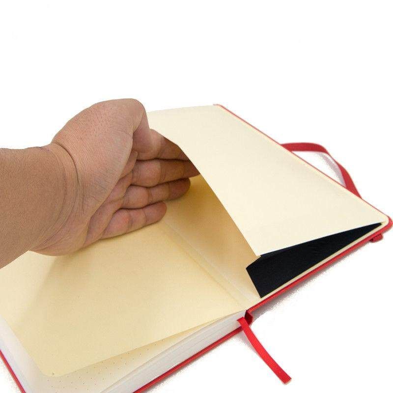 Bullet Journal Notebook Medium A5 Hardcover, 192 Pages Dot Grid Journal # Red Gules