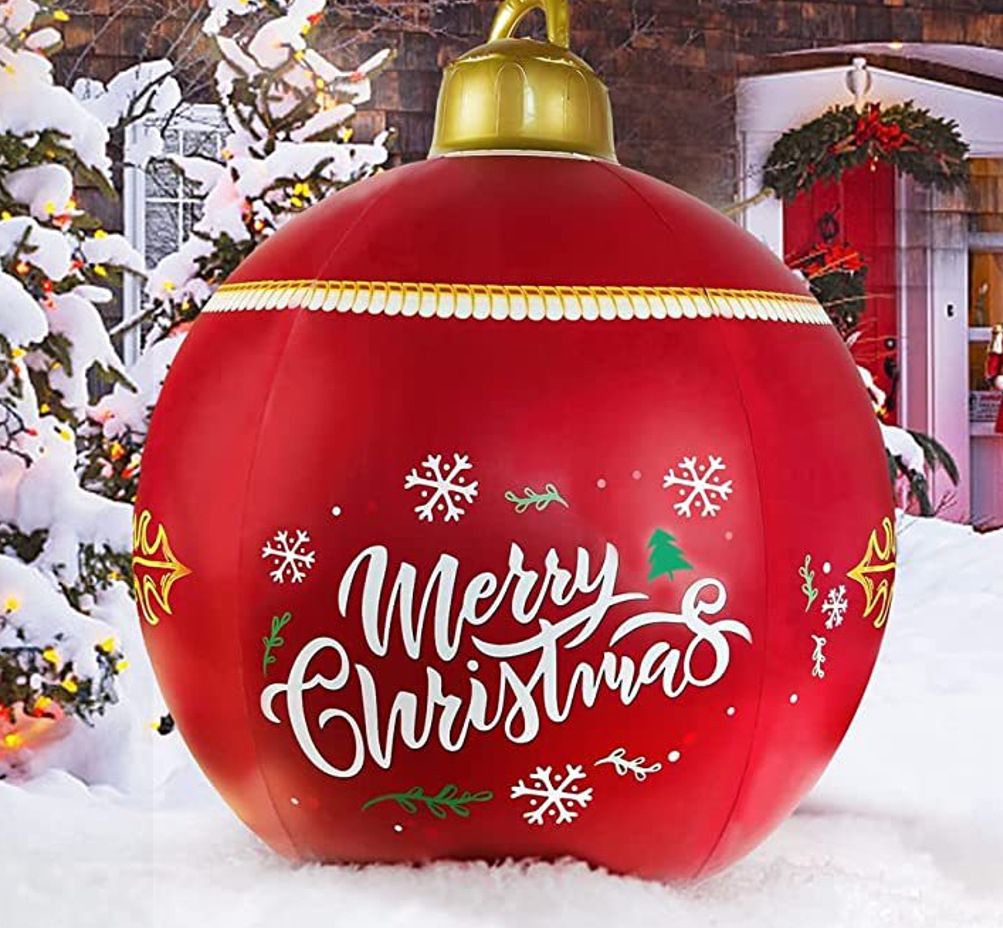 Christmas Pattern Ornament Ball Outdoor Fun Festive