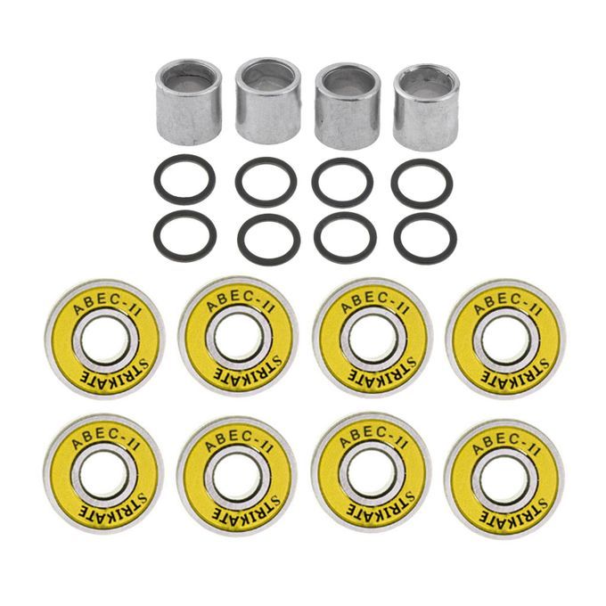 8-PACK Skate Bearings Skateboard Scooter Inline Roller Wheel Yellow