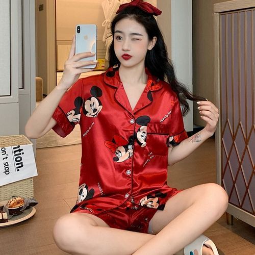 Disney Pajamas Ladies Summer Mickey Mouse Nightgowns 6_L