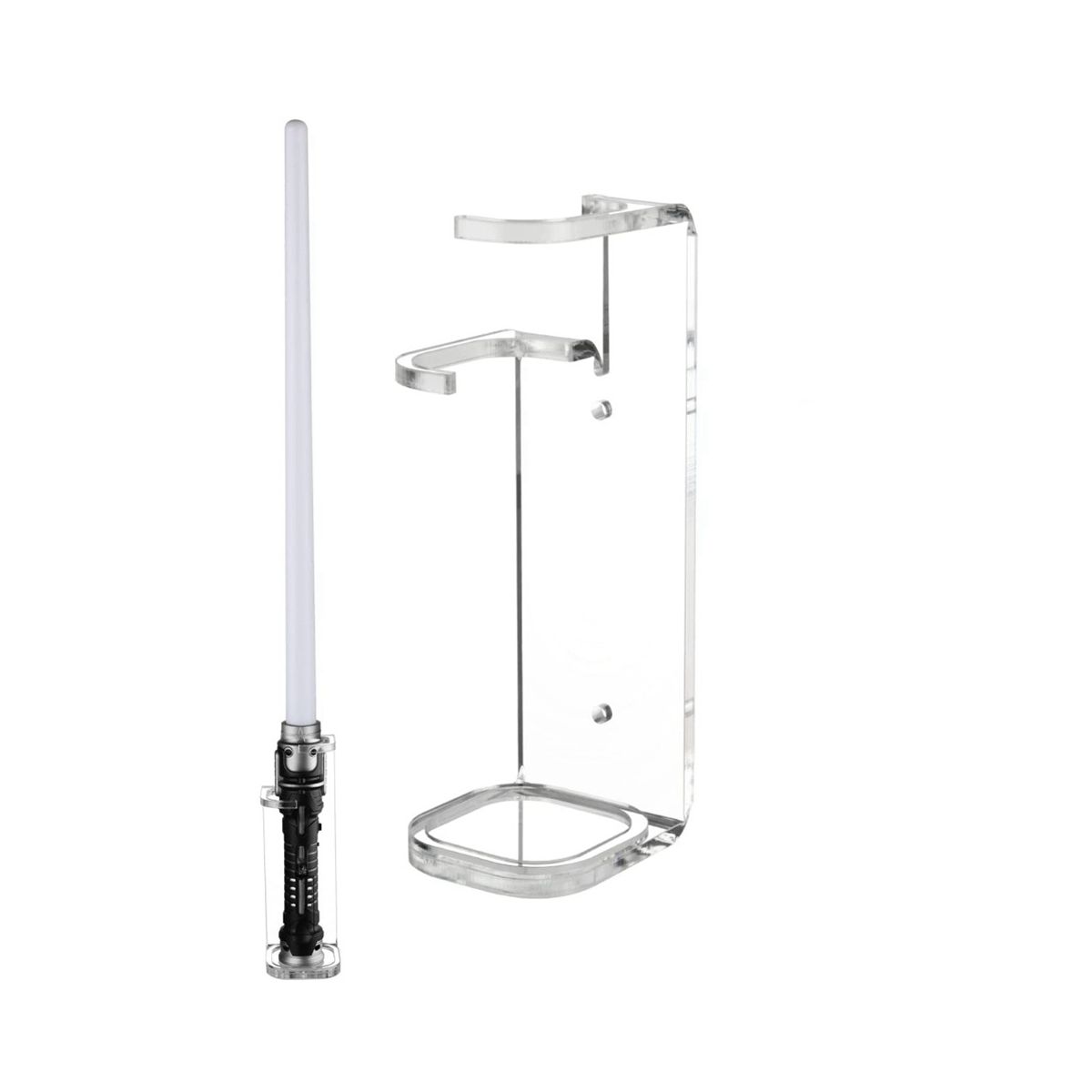 Lightsaber Wall Mount Stand Light Saber Display Rack Wall Holder-Included Screws Hardwares for Most Lightsabers A