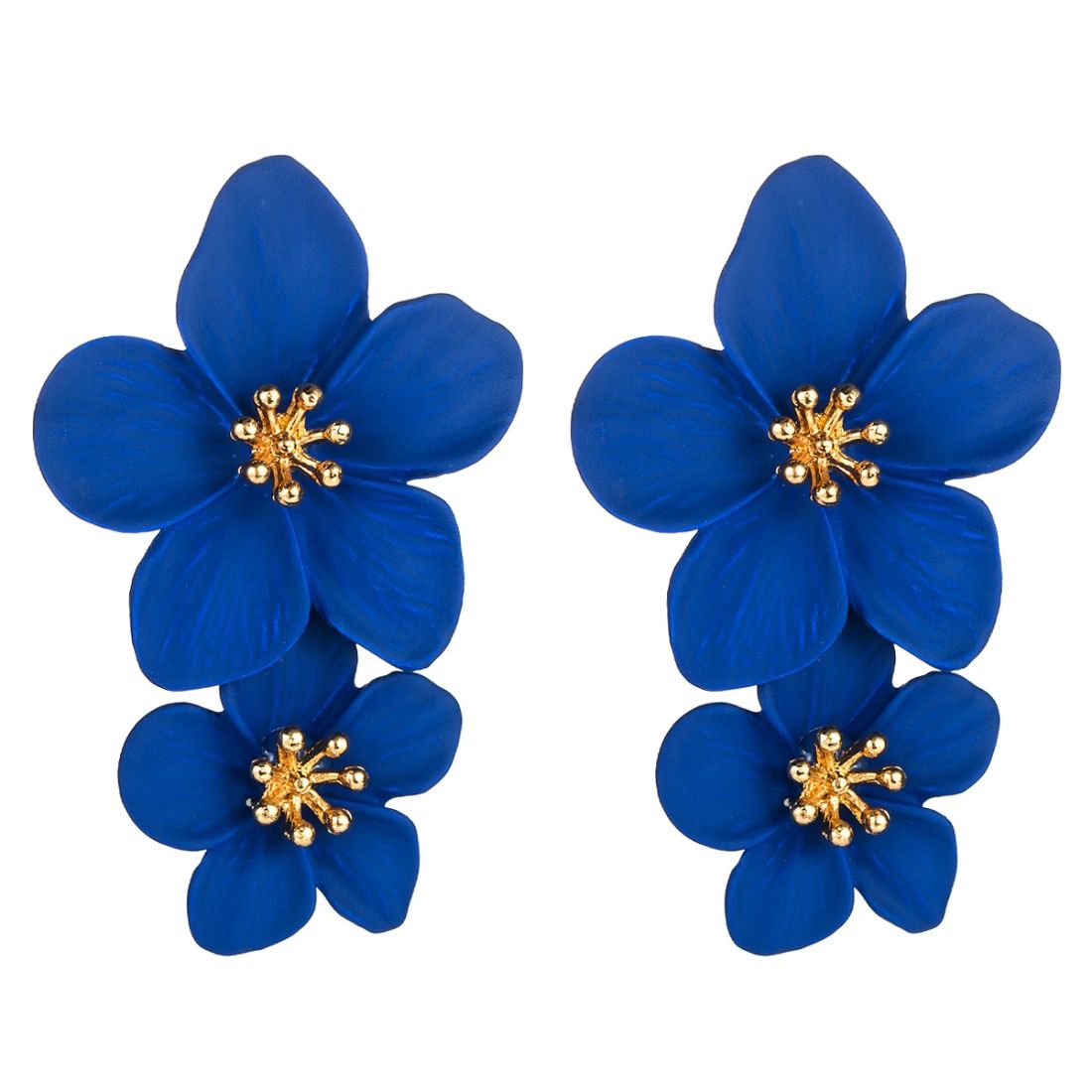 2 PCS Flower Earrings