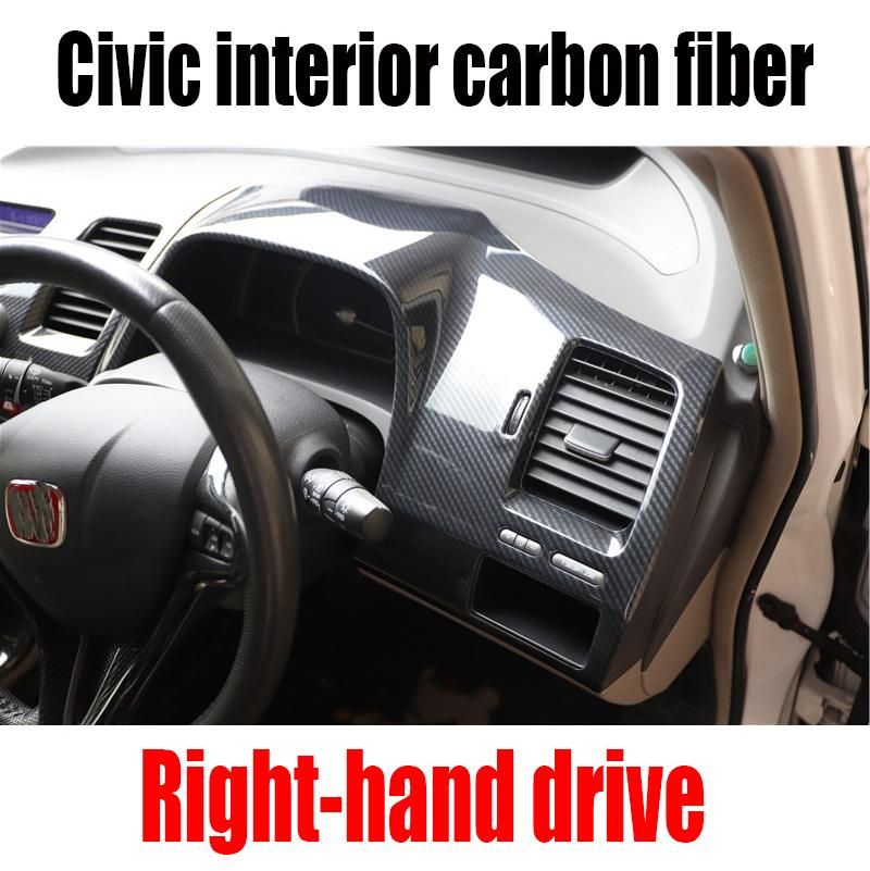Right-Hand Drive interior Trim Car Door Armrest Window Glass Lift Switch Panel Cover for Honda Civic 8TH 2006 - 2011 Accessories