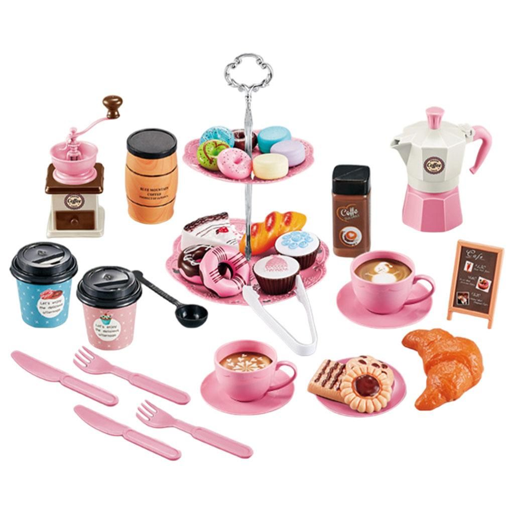 Pretend Play Tea Party Toy Food Dessert Afternoon Tea Party Play Toys
