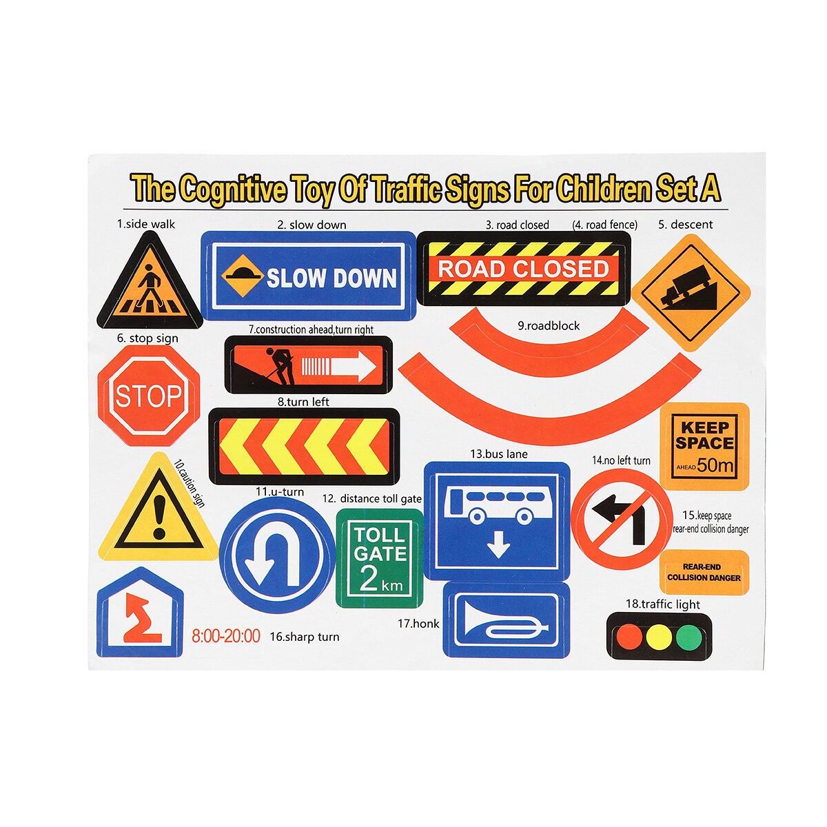 Traffic Map Play Mat Rug Carpet Car Vehicles Track Toy Kids Boys Gifts Traffic Sign Set