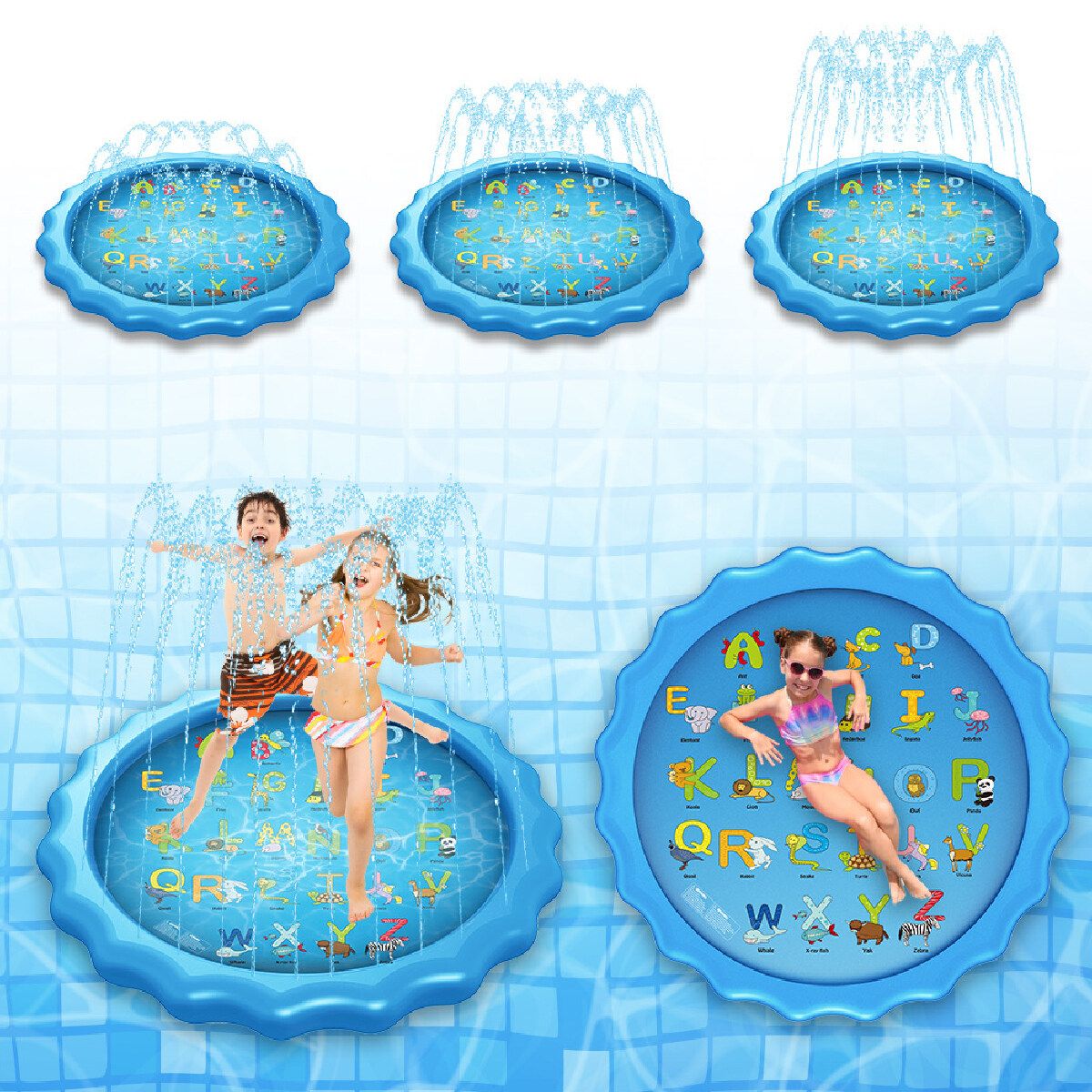 Sprinkle And Splash Play Mat For Summer Swimming Pool Party