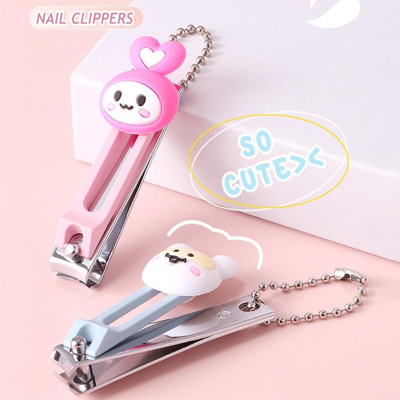 Art Nail Edge Clipper Cutter Pvc Handle Cute Cartoon Shape