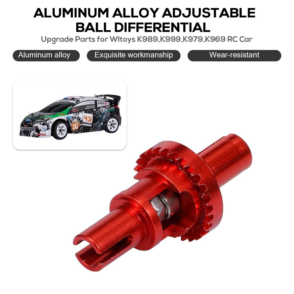 Replacement For Wltoys K989 K999 K979 K969 RC Car Metal
