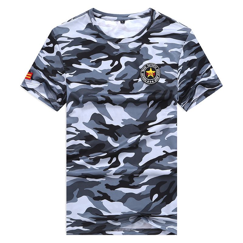 Men Outdoor Sports Run Gym Work Out O-neck Short Sleeve Jersey T Shirt