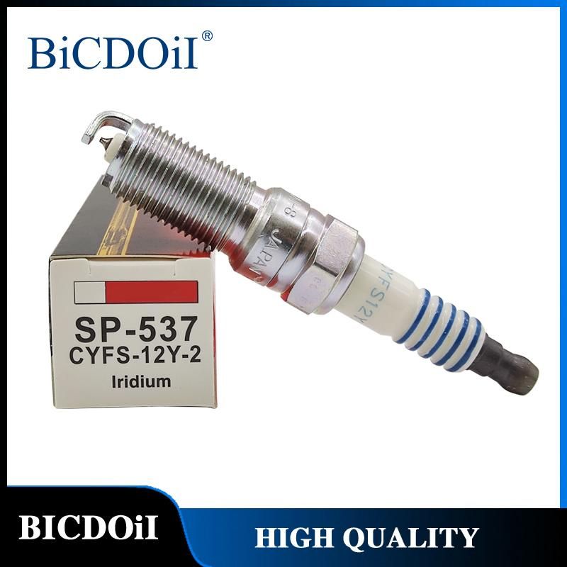 4/6Pcs SP-537 CYFS12Y2 SP537 Iridium Spark Plug for Ford Explorer Fusion Escape Edge Lincoln MKT MKZ Land Rover Cadillac ATS