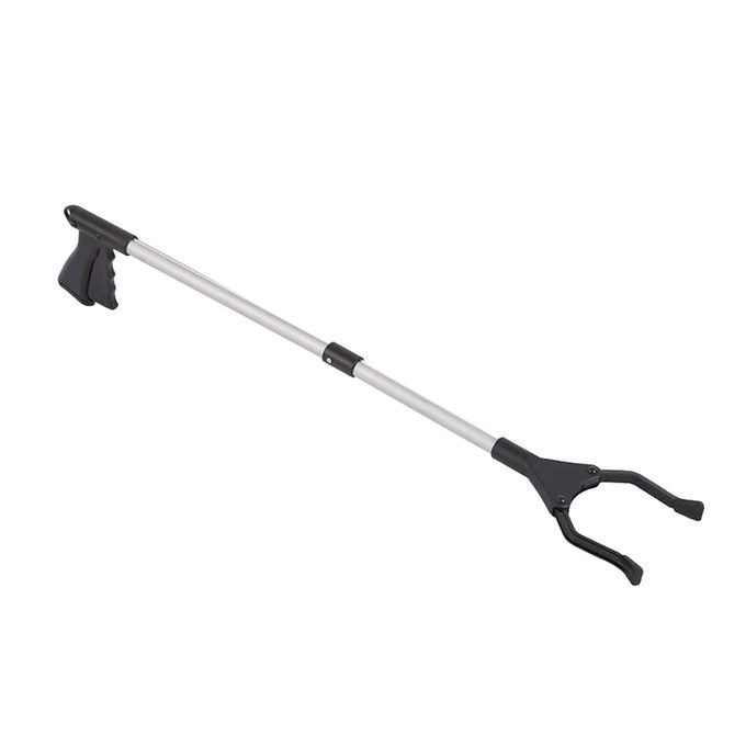 Foldable Reacher Picker Pick Up Tools Gripper Extender Silver Black
