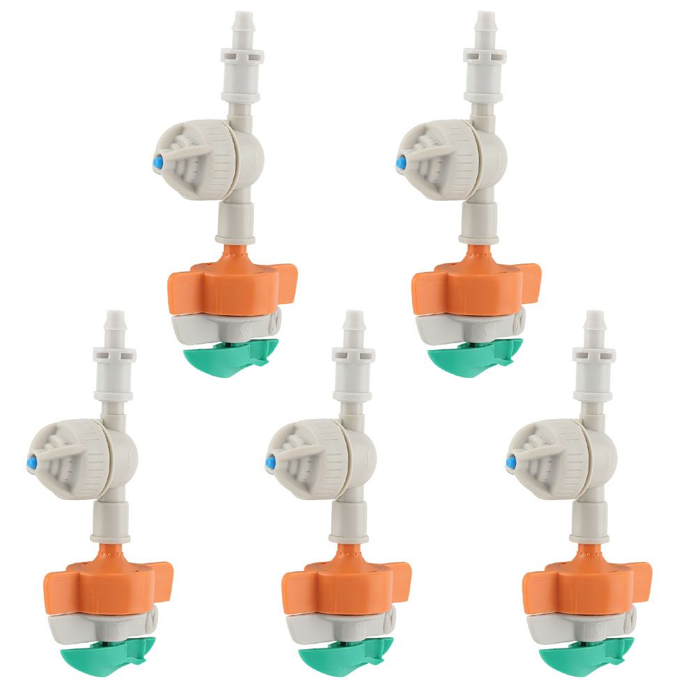 5pcs Rotary Sprinkler With Antidrip Hanging Sprayer Garden