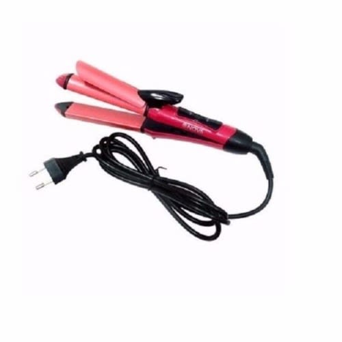 Hair Curler With Straightener