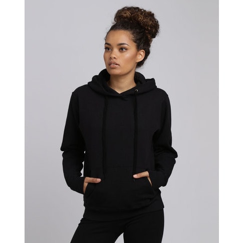 Women's Plain Hoodie - Black