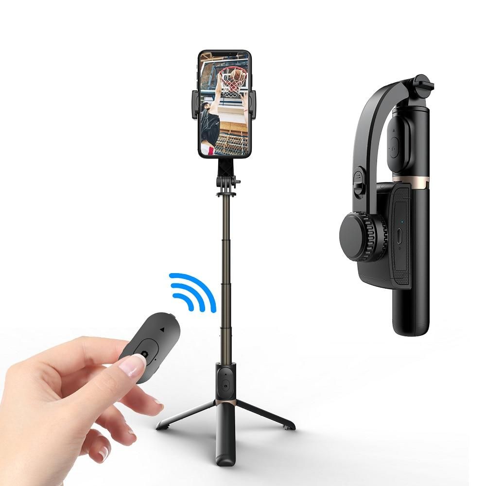 Handheld Gimbal Stabilizer With Bluetooth shutter Tripod For Smartphone Action camera Video Record Vlog Live