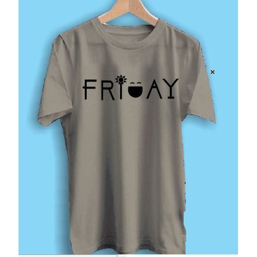Friday Polo Tshirt Round neck For Men And Women -- Grey(Ash)