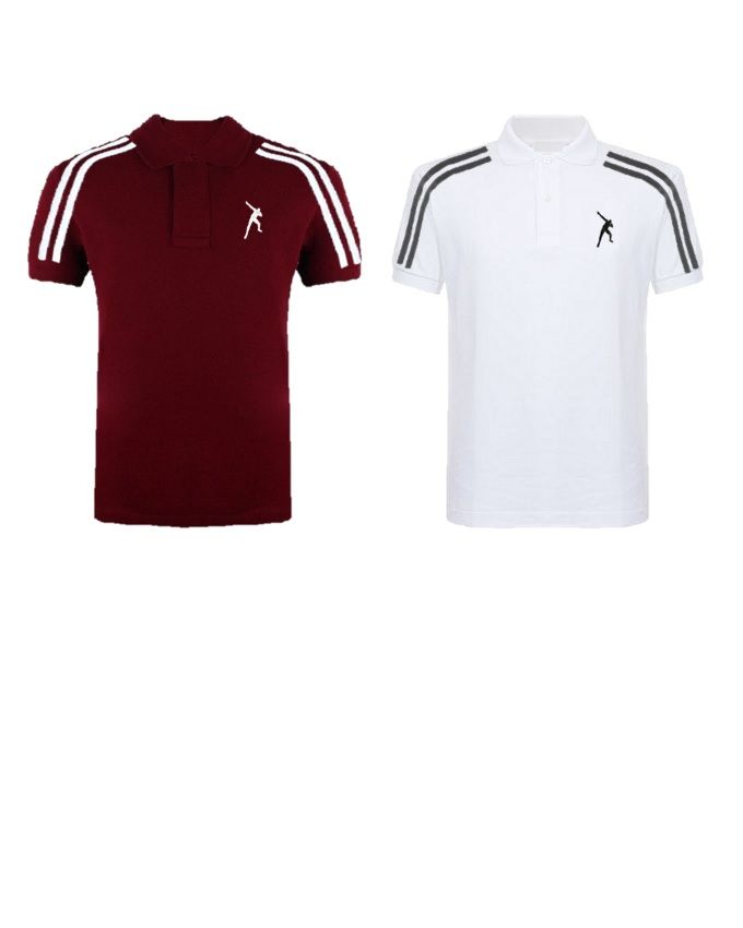 Men's Top Notch Quality Shoulder Design Polo - 2 In 1