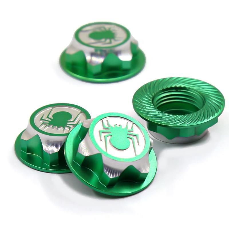 4Pcs Aluminium Wheel Hub Cover Antidust Cover 17mm HEX Nut